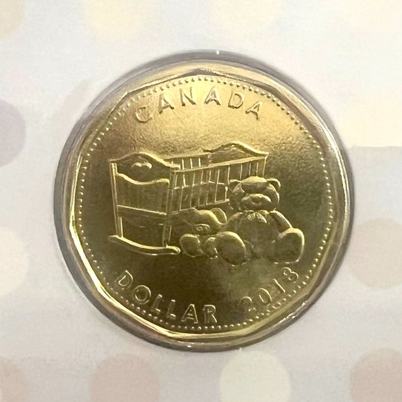 2018 Canada New Born Celebration $1 Loonie Strike 5-Coin Set! - Picture 4 of 10